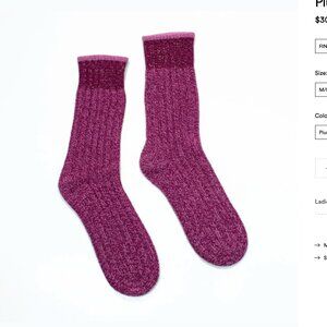 100% Cashmere SOCKS!!- Portolano "PlumBerry"